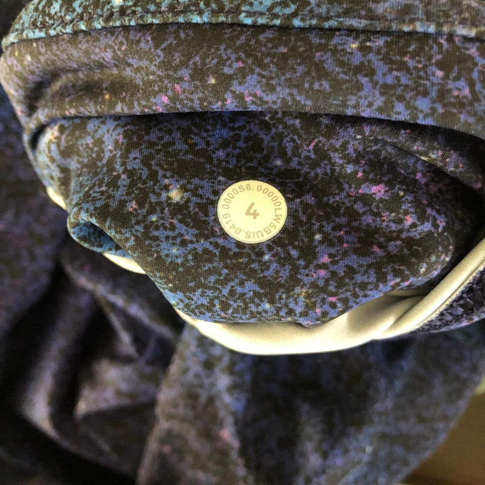 Lululemon Fast and Free Tight II 25" Nulux Polar Lights Blue Multi Womens Size 4 - Picture 7 of 11